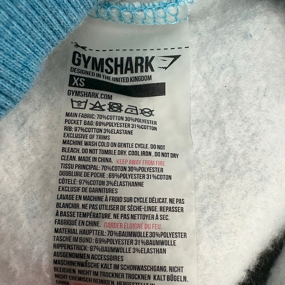 Women's Gymshark Blue So Soft Jumper Sweatshirt XS - Picture 6 of 7